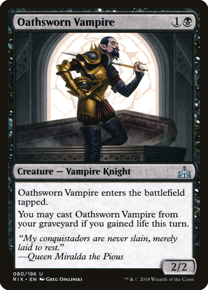 mtg ixalan vampire cards Clavileno, First of the Blessed (Showcase) [The Lost Caverns of Whenever Cordial Vampire or another creature dies Lore] Ixalan Vampire/Torrezonian Alphabet? :