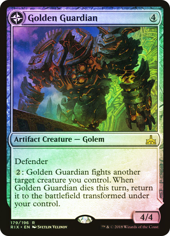 Golden Guardian // Gold-Forge Garrison | Rivals of Ixalan | Star
