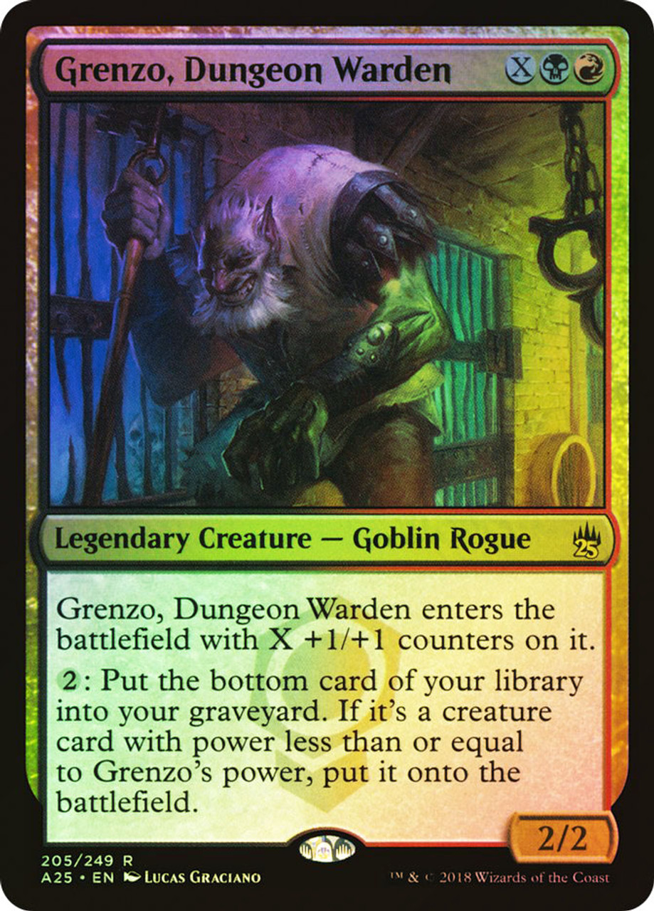 MTG サインド 地下牢の管理人、グレンゾ 日本語foilマスターズ25 A25 Grenzo, Dungeon Warden | Masters 25 | Star City Games