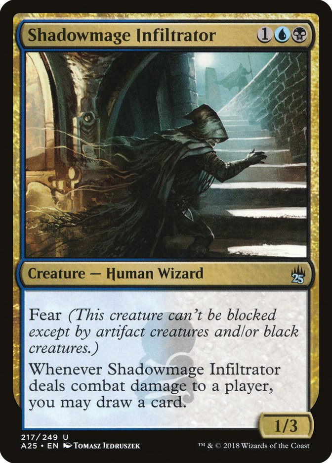 影魔道士の浸透者 foil サイン Shadowmage Infiltrator Shadowmage Infiltrator | Masters 25 | Star City Games