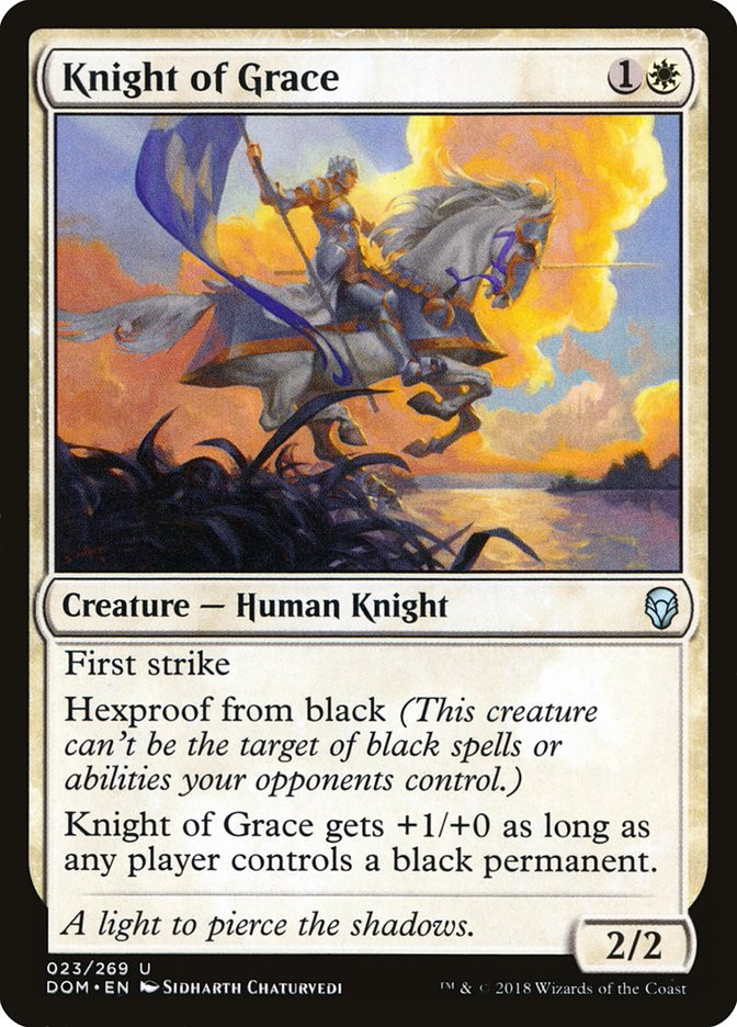 knight mtg cards Token Print Return all Knight creature cards from your graveyard to the battlefield Knight of Grace | Dominaria