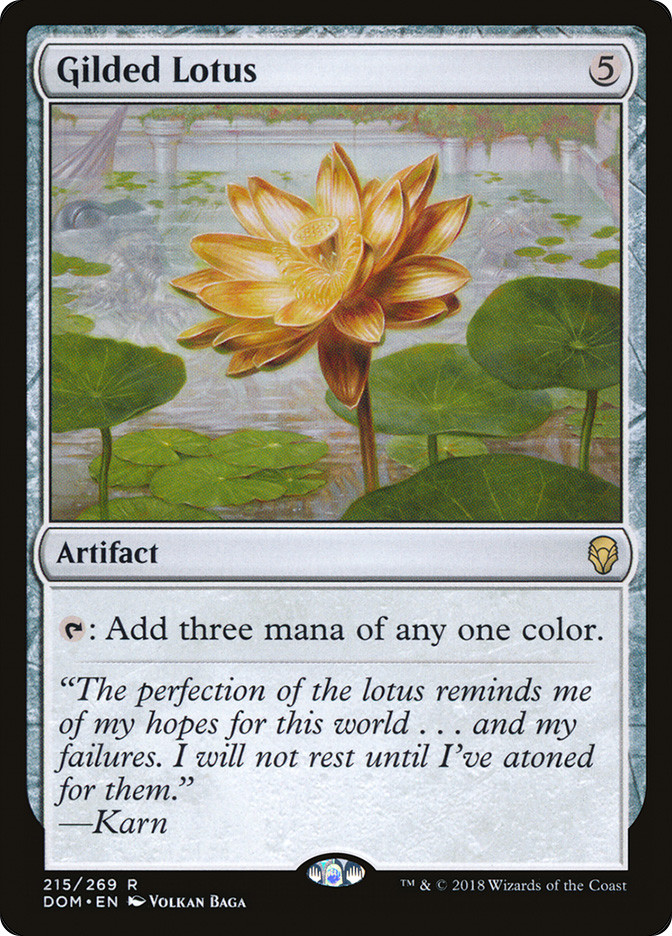 mtg gilded cards Magic: The Gathering - Lotus - R Add one mana of any color Magic the Gathering Bloomburrow Commander