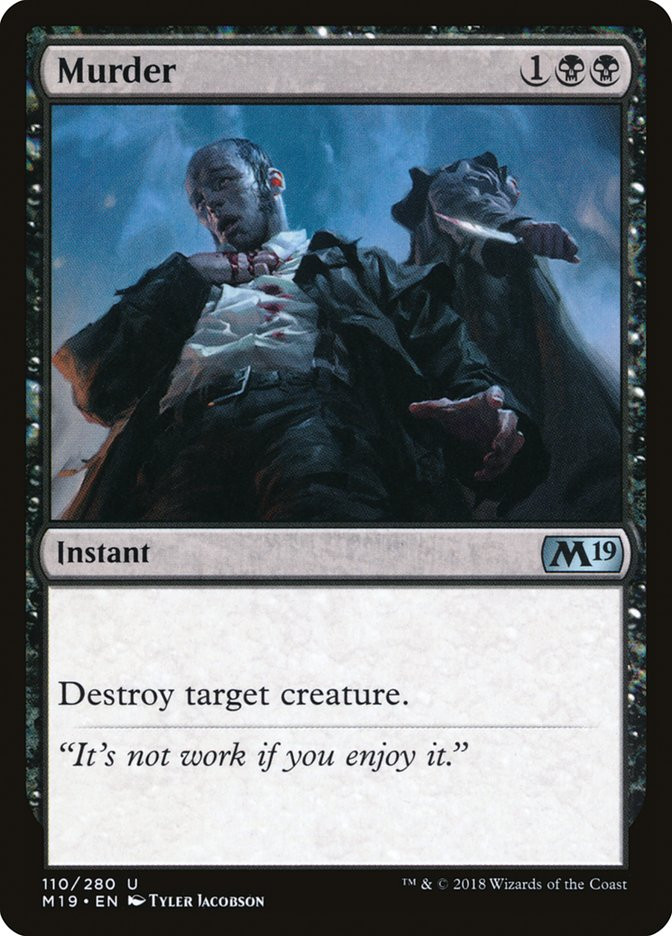 Murder アーティストプルーフ　mtg AP Murder | Core Set 2019 | Star City Games