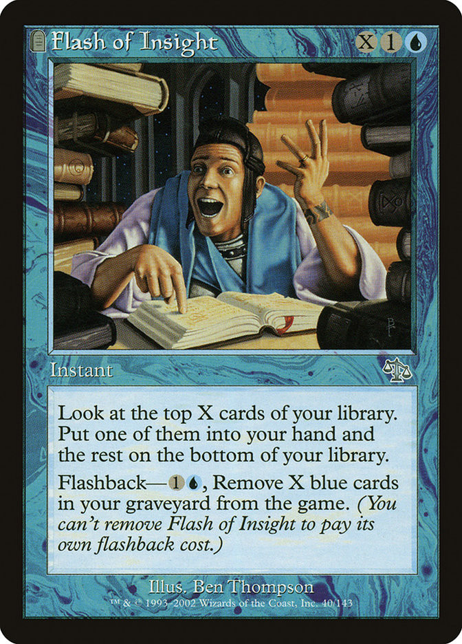 MTG Flash of Insight 洞察のひらめきFoil 4枚セット Flash of Insight | Judgment | Star City Games