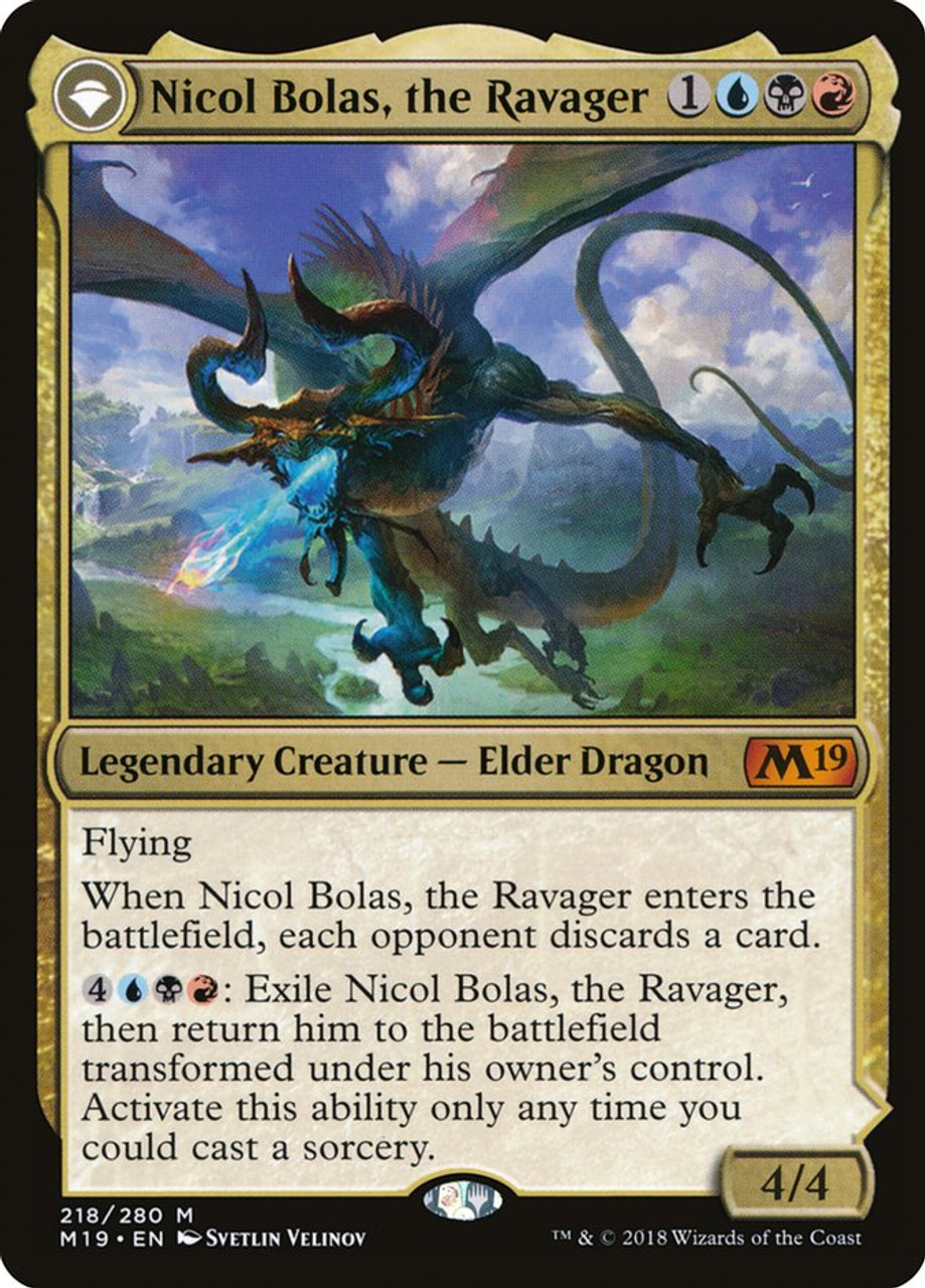 Nicol Bolas, the Ravager // Nicol Bolas, the Arisen | Core Set