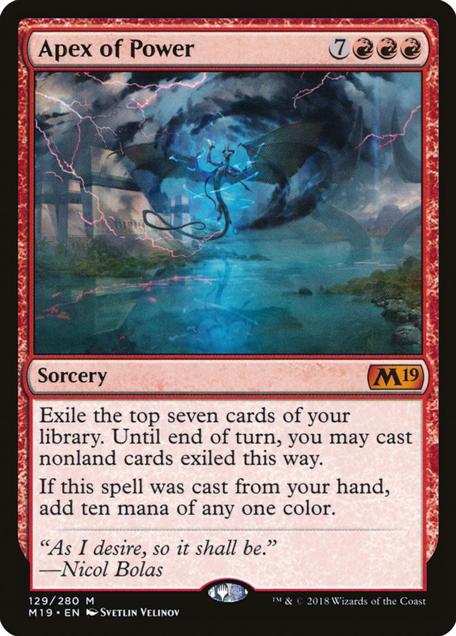 MTG power artifact パワーアーティファクト　MTG 値下げなし Apex of Power | Core Set 2019 | Star City Games