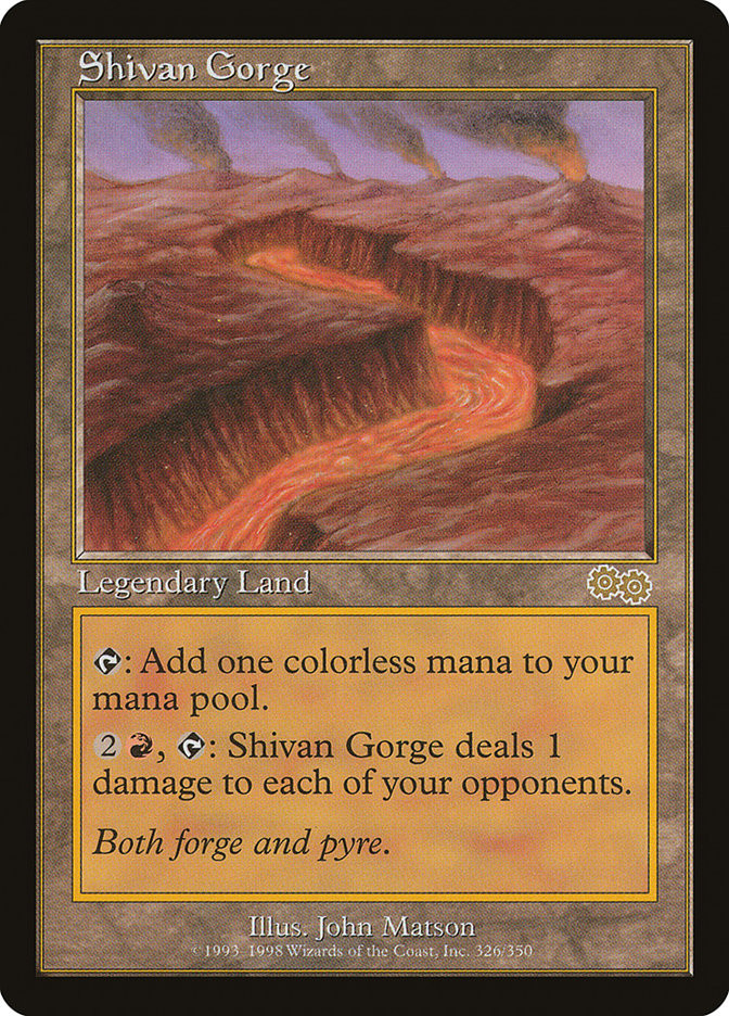 Shivan Gorge | Urza's Saga | Star City Games