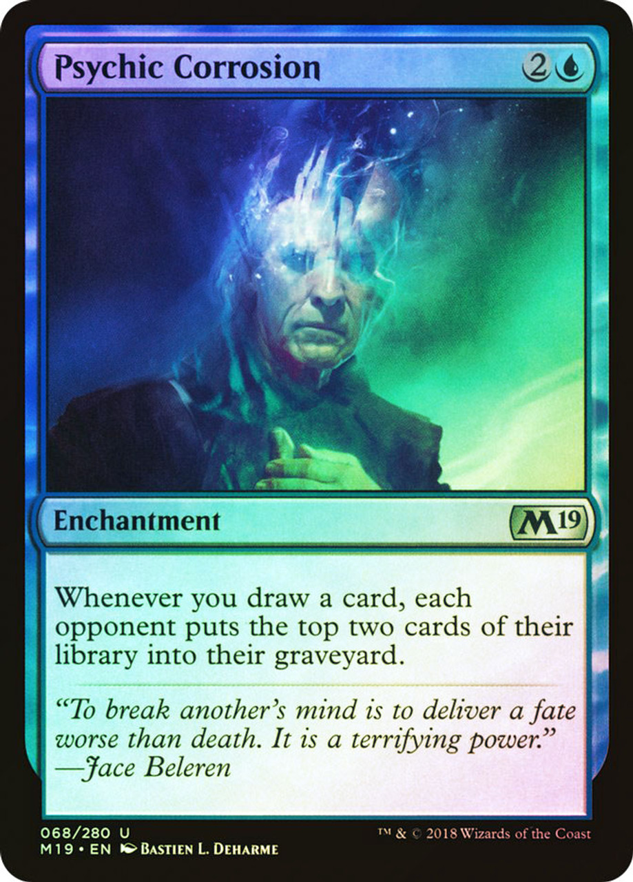 MTG 心理腐食/Psychic Corrosion foil PSA10 Psychic Corrosion | Core Set 2019 | Star City Games