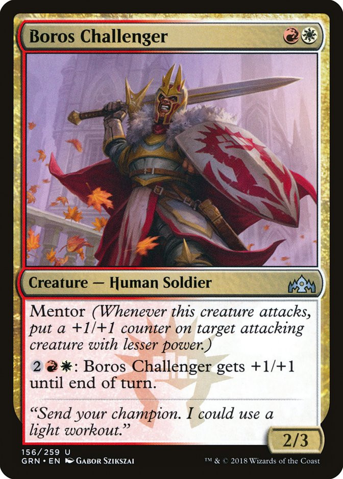 mtg guilds of ravnica boros cards Boros Challenger [The List] Damaged