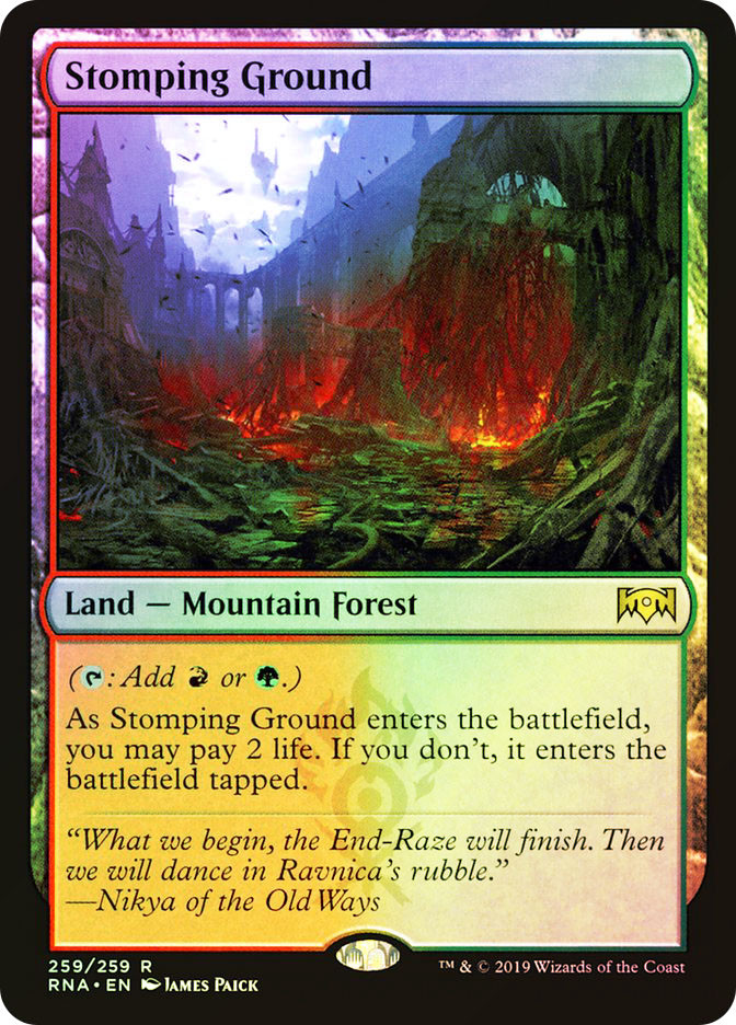 MTG foil GTC 踏み鳴らされる地/Stomping Ground MTG foil GTC 踏み鳴らされる地/Stomping Ground 踏み鳴らされる地