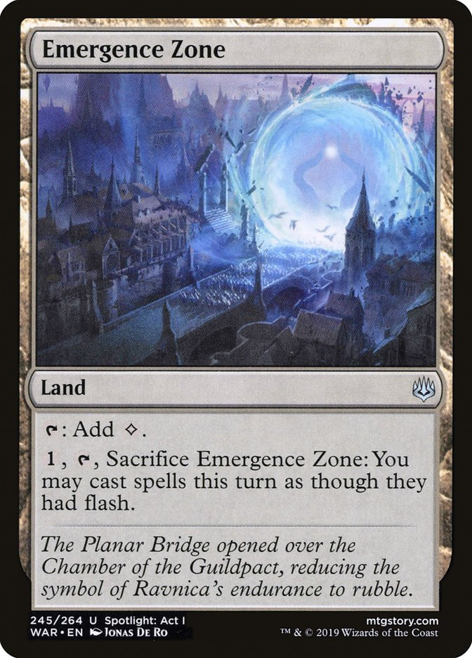 MTG foil 英語版 出現領域 Emergence Zone Emergence Zone | War of the Spark | Star City Games