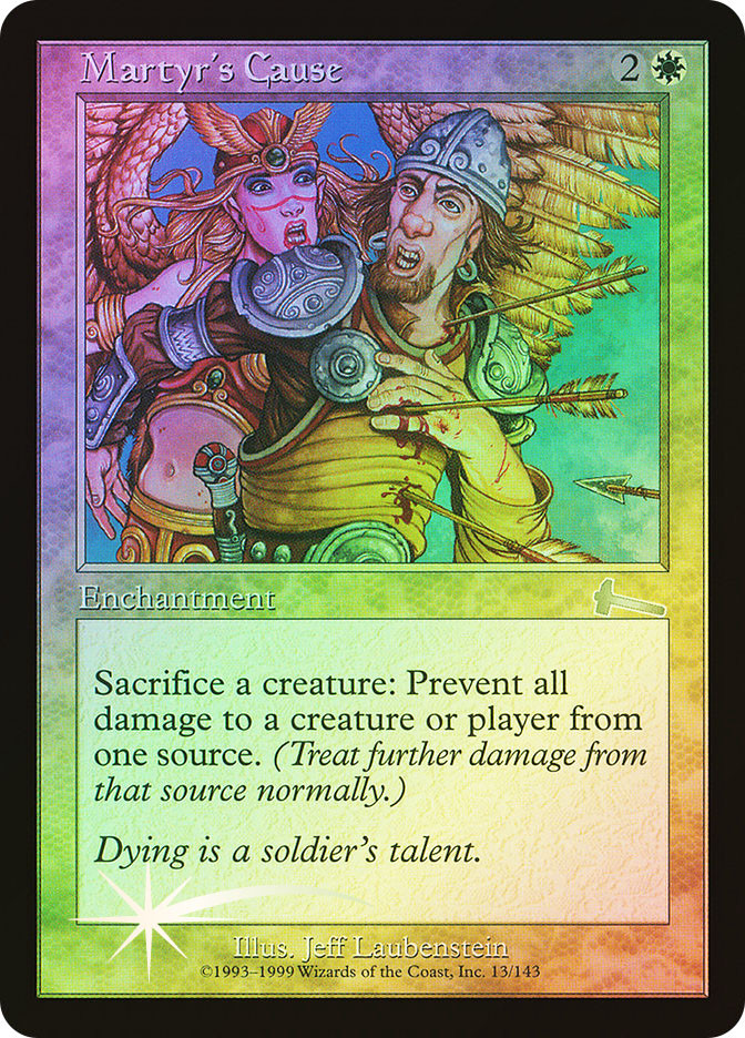 mtg card that prevents sacrifice Troubled Healer [Prophecy]  Red Riot Games CA You have shroud Martyr's Cause | Urza's Legacy