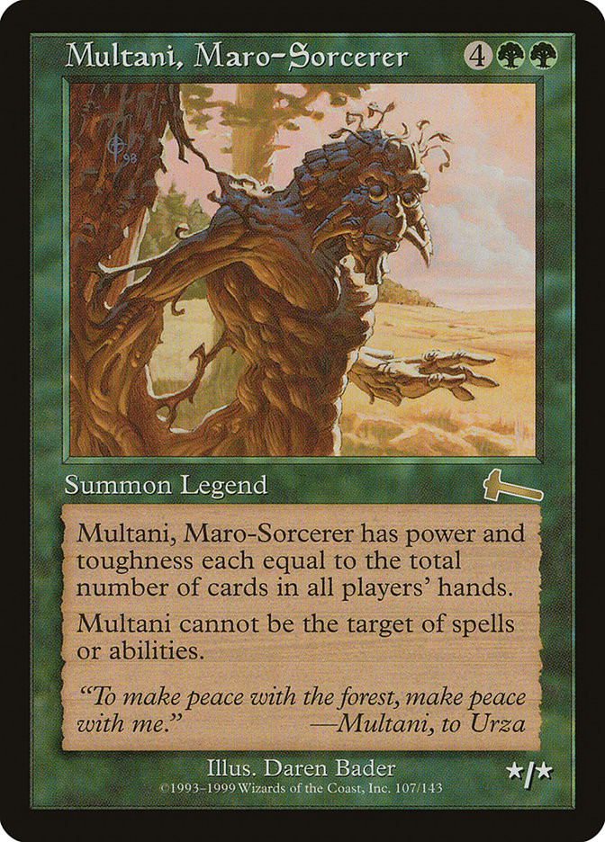マローの魔術師ムルタニ foil Multani, Maro-Sorcerer | Urza's Legacy | Star City Games