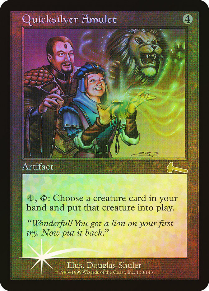 mtg cards like quicksilver amulet - #214 and conquest MTG Quicksilver Amulet (Urza's Legacy/Artifact/R)