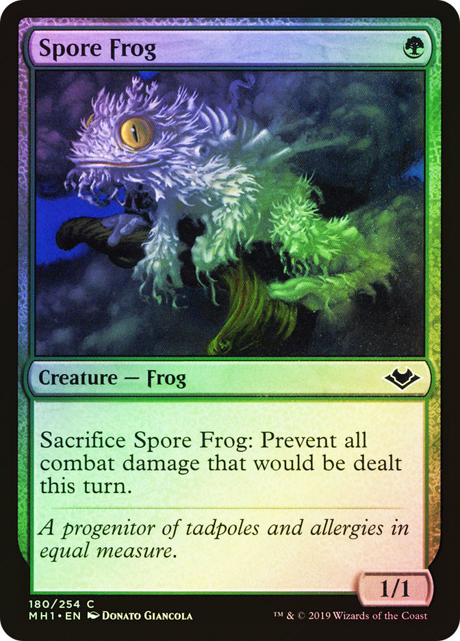 mtg cards like spore frog Magic The Gathering - Bloomburrow Commander - Sacrifice Spore Frog Grolnok, the Omnivore (Spore Frog):