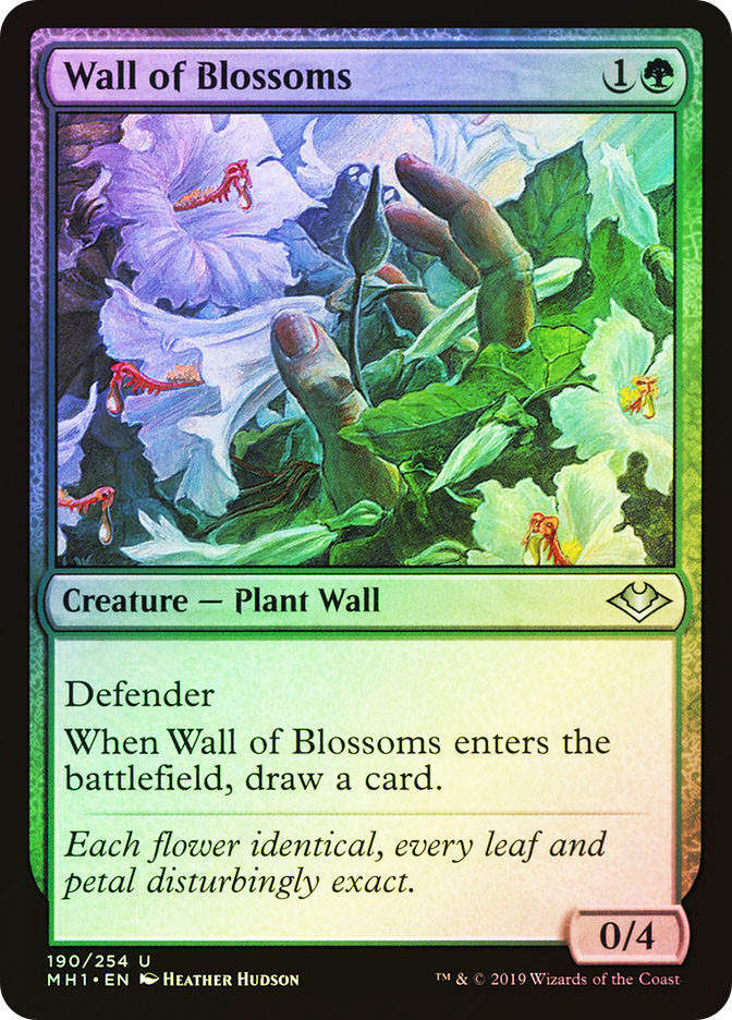 花の壁/Wall of Blossoms Foil 英語 4枚 MTG Wall of Blossoms | Stronghold - Japanese | Star City Games