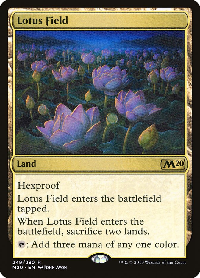 MtG 睡蓮の原野/Lotus Field 英語 星景 ４枚 Lotus Field | Core Set 2020 | Star City Games
