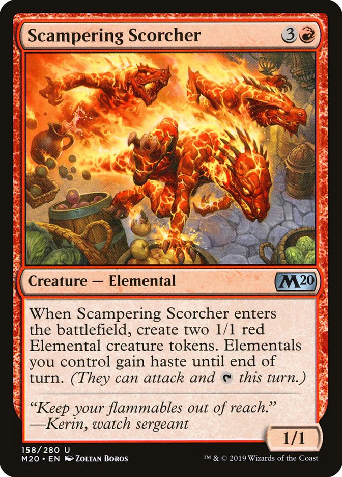 MTG Scorcher Hellkite (Foil) – Wilds Of Eldraine WOE 0145 – Mythic – Near Mint