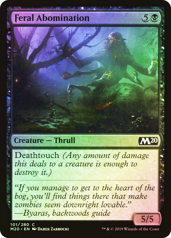Feral Abomination | Core Set 2020 | Star City Games