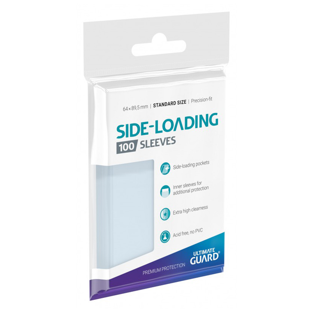 side loading card sleeves Ultimate Guard 32-Pocket Pages (10 Pack)  Side-Loading For Standard & Mini American loading design for hassle Sideloading Inner Sleeves