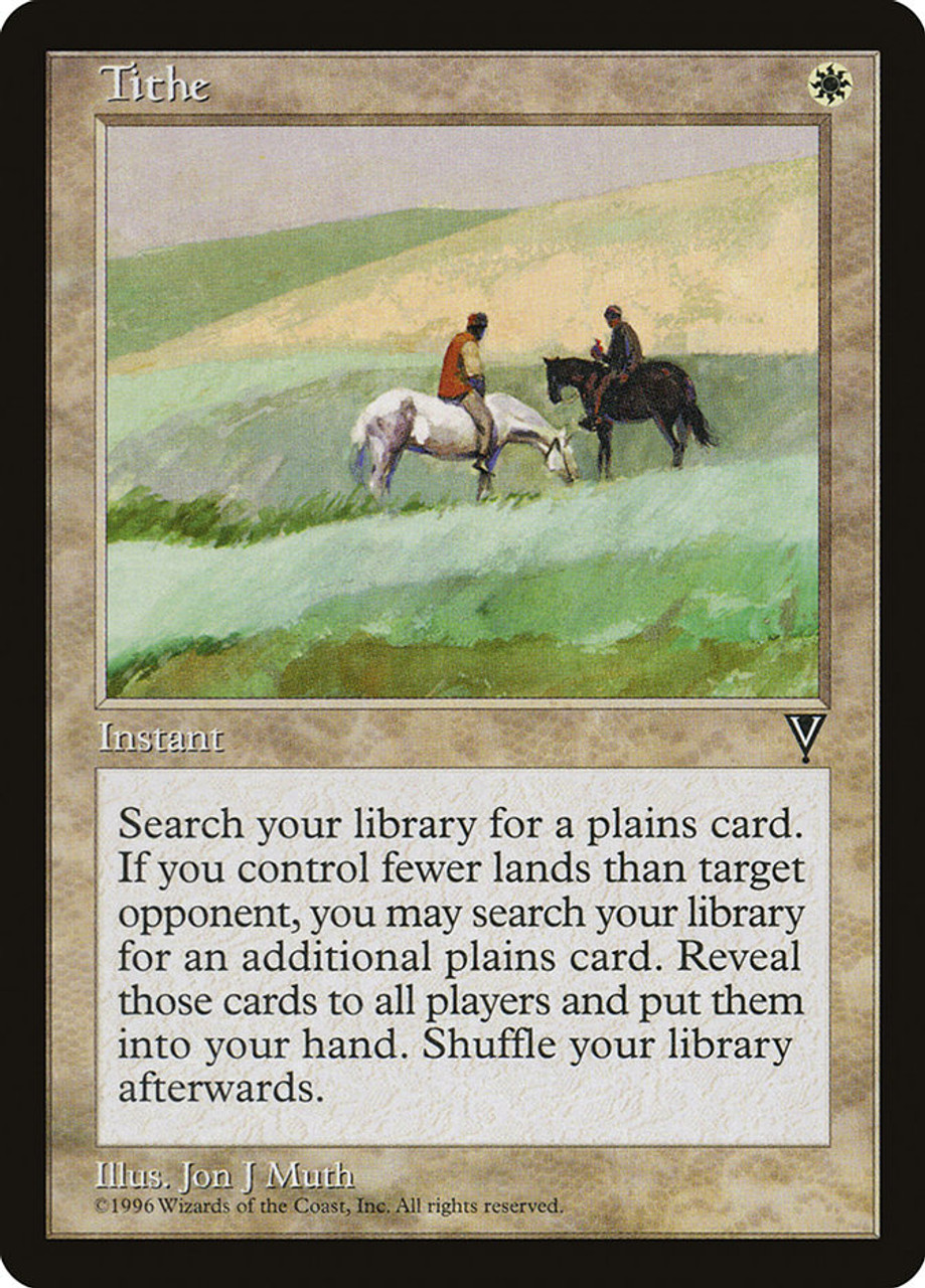 MTG 税収 Tithe VIS 3枚分 Tithe | Visions | Star City Games