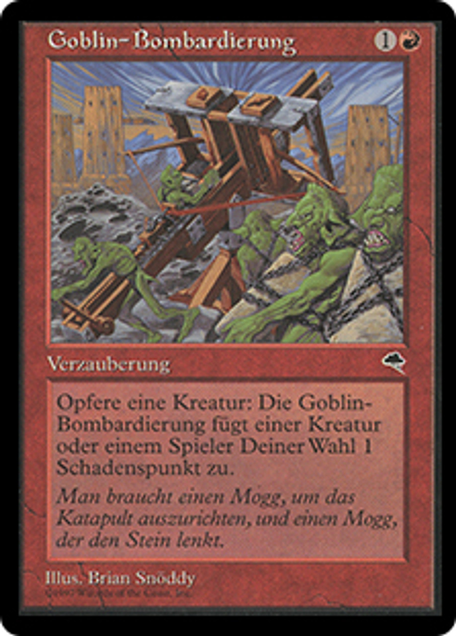 MTG Foil ゴブリンの砲撃 Goblin Bombardment 2枚 エッチング・Foil】(279)《ゴブリンの砲撃/Goblin Bombardment