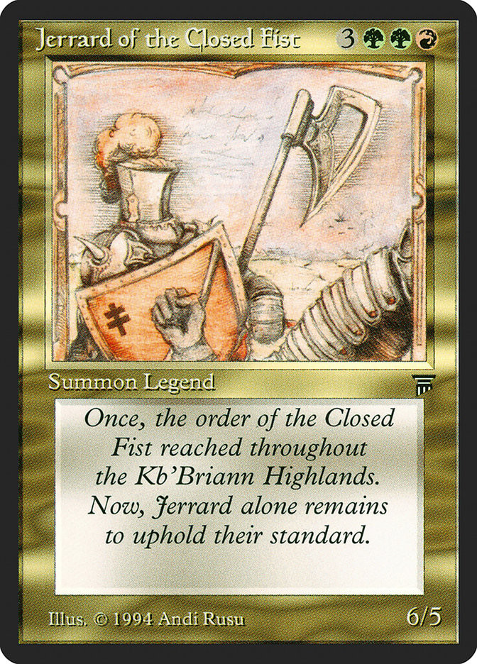 Jerrard of the Closed Fist | Legends | Star City Games
