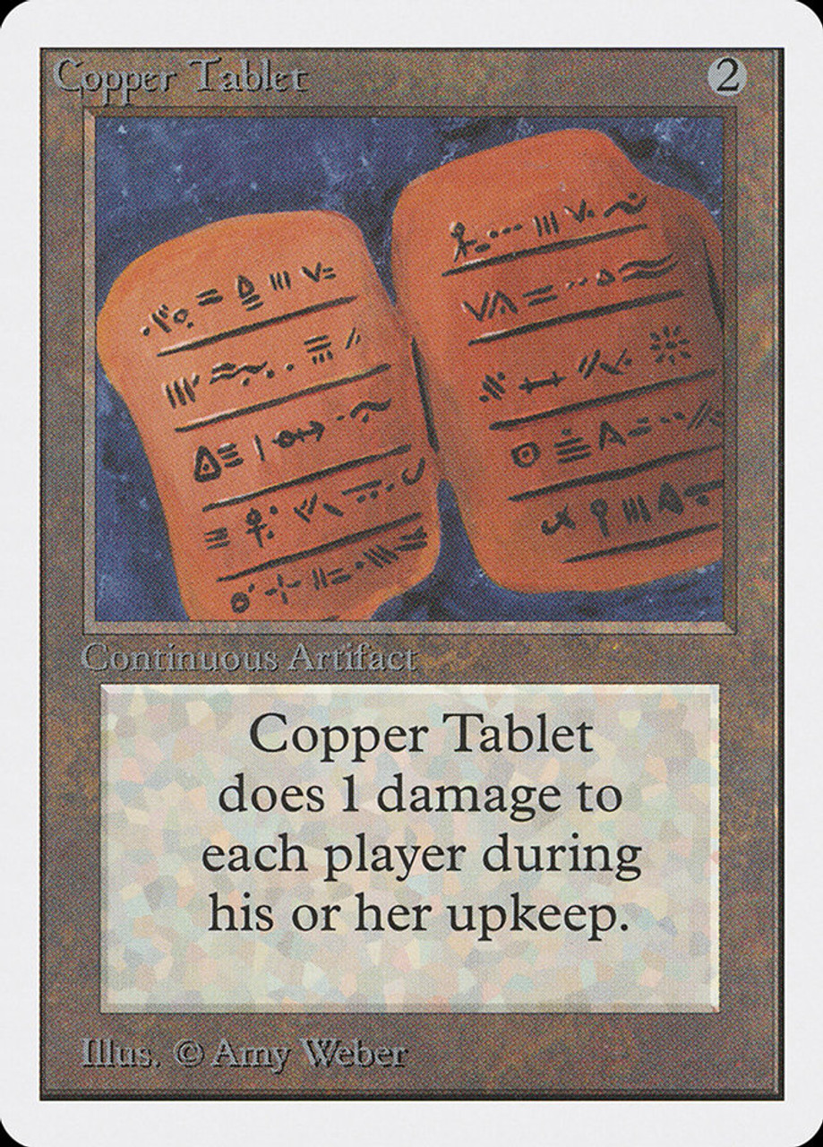 Copper Tablet 英語　MtG Copper Tablet | Unlimited | Star City Games