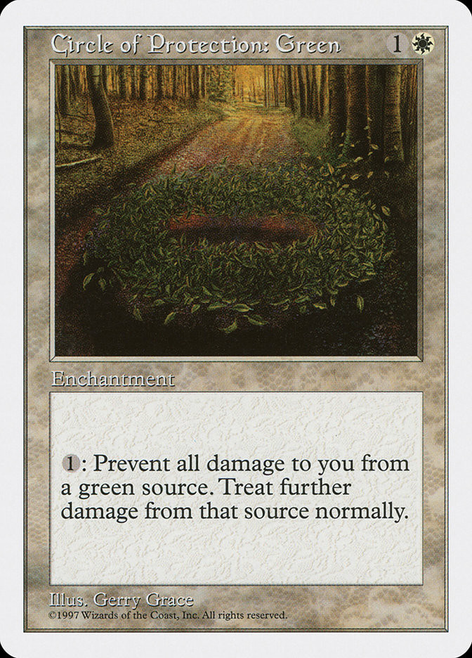 Circle of Protection: Green | 5th Edition | Star City Games