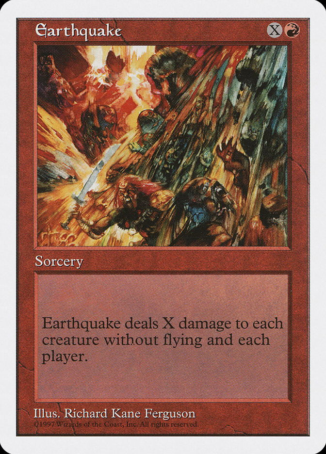 earthquake mtg card Earthquake - Beta Edition - Magic: The Gathering