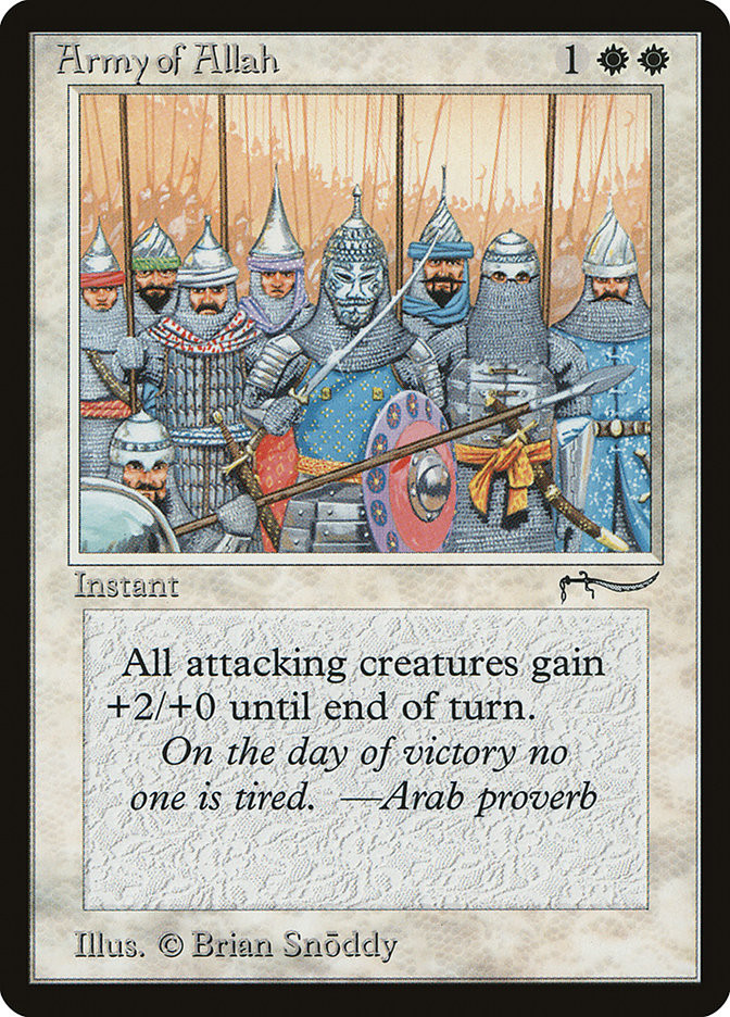 MTG　Jihad　&　Army of Allah　英語版サインドセット　ARN Army of Allah (Light) | Arabian Nights | Star City Games