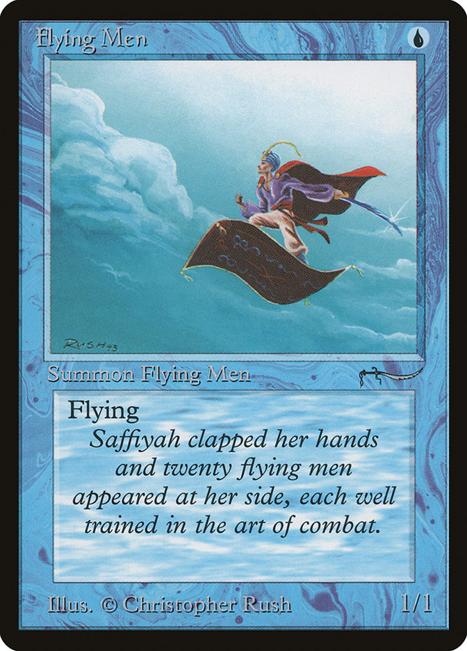 MTG Flying Men イラストレイタークリストファーラッシュ氏サイン入り MTG Flying Men イラストレイタークリストファーラッシュ氏サイン入り