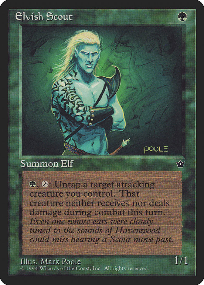 Elvish Scout (Mark Poole) | Fallen Empires | Star City Games Elvish Scout (Mark Poole) | Fallen Empires | Star City Games
