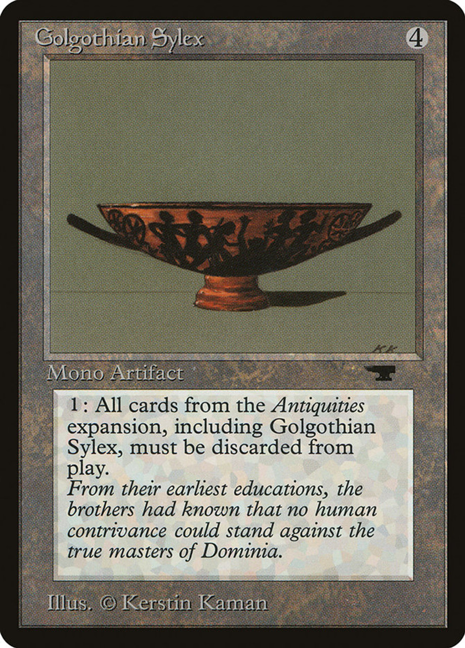 MTG　Golgothian Sylex　アンティキティ　英語 NM Golgothian Sylex | Antiquities | Star City Games