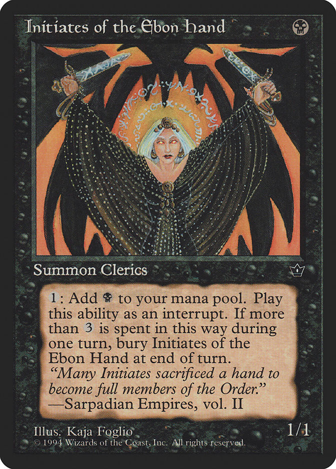 Initiates of the Ebon Hand (Kaja Foglio) | Fallen Empires | Star