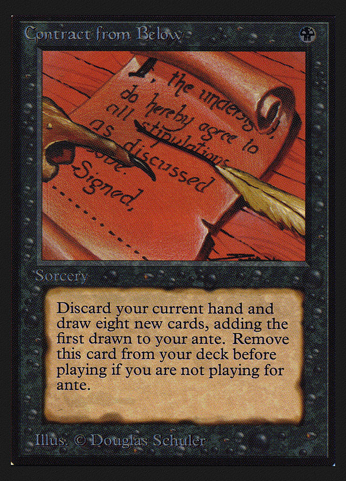 Contract from Below プレイマット サイン入り MTG Contract from Below | International Edition | Star City Games