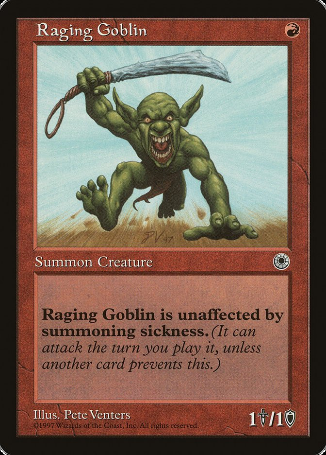 Raging Goblin (No Flavor Text) | Portal | Star City Games
