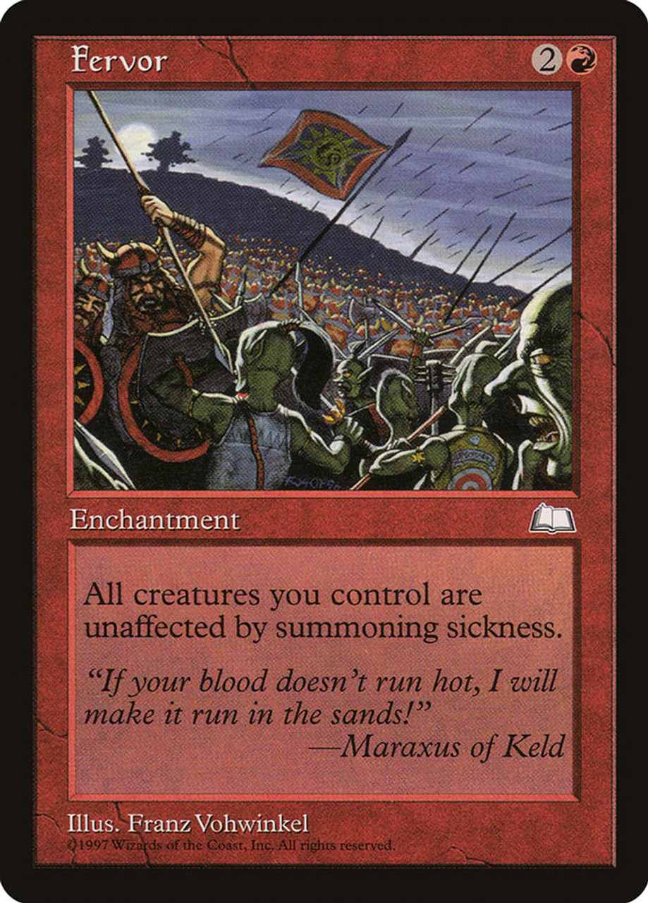 MTG 熱情/Fervor 7ED Foil Eng Fervor (7ED-181☆) - Seventh Edition Foil - Game Nerdz