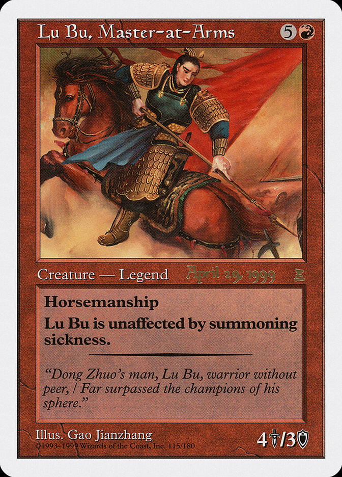 Lu Bu, Master-at-Arms (Prerelease) (Portal: Three Kingdoms) (April
