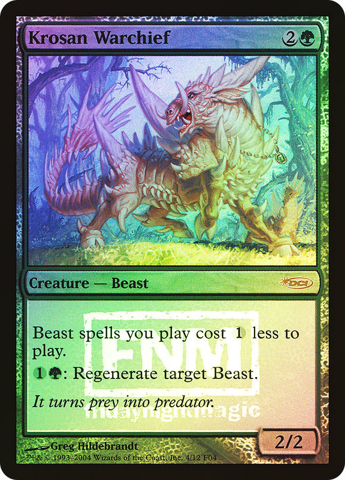 クローサの戦長 / Krosan Warchief FOIL プロモ　MTG Krosan Warchief (FNM) | Promo | Star City Games