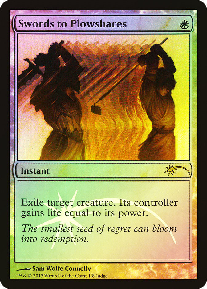 Swords to Plowshares (Judge) Promo General Star City Games