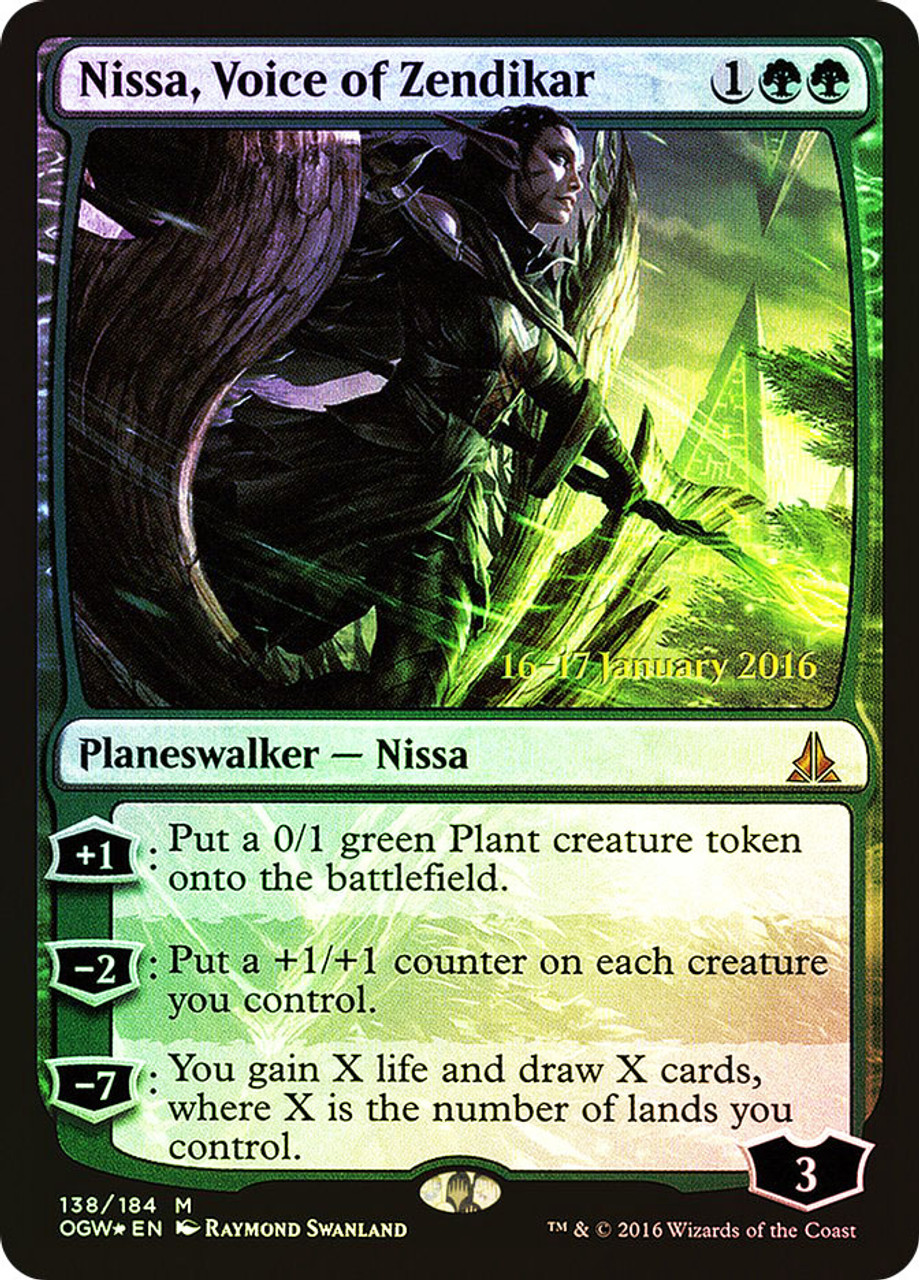 Nissa, Voice of Zendikar (Prerelease) (Oath of the Gatewatch