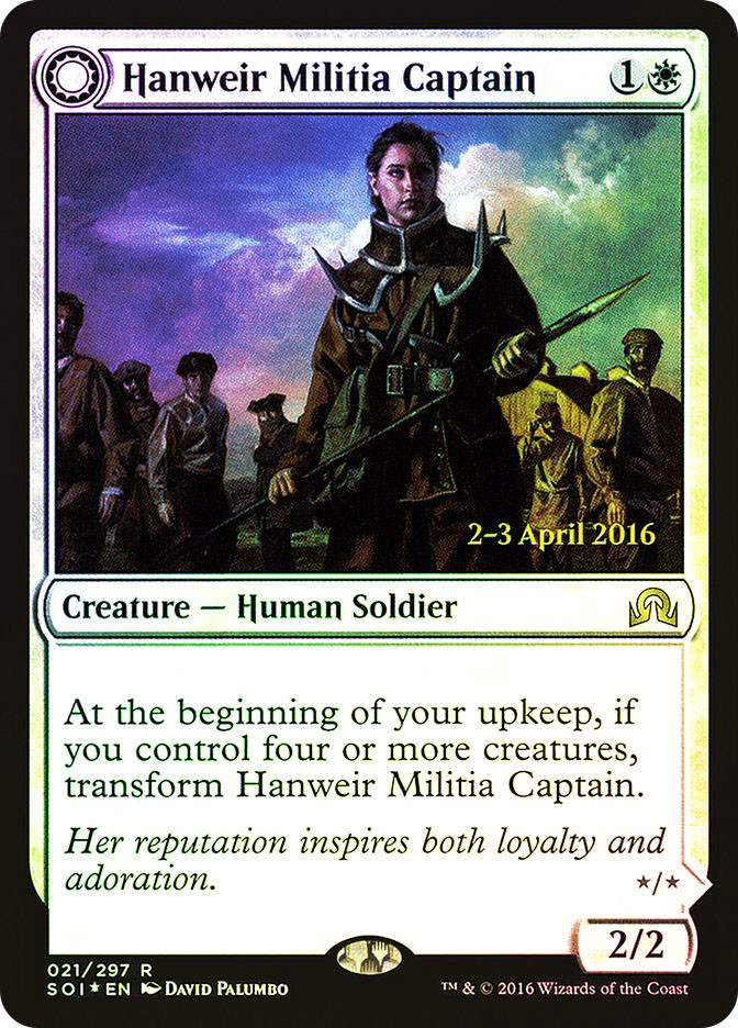 Hanweir Militia Captain // Westvale Cult Leader (Prerelease