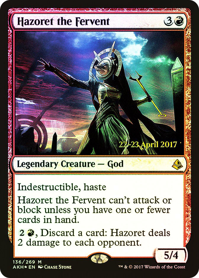 Hazoret the Fervent (Prerelease) (Amonkhet) | Promo | Star City Games