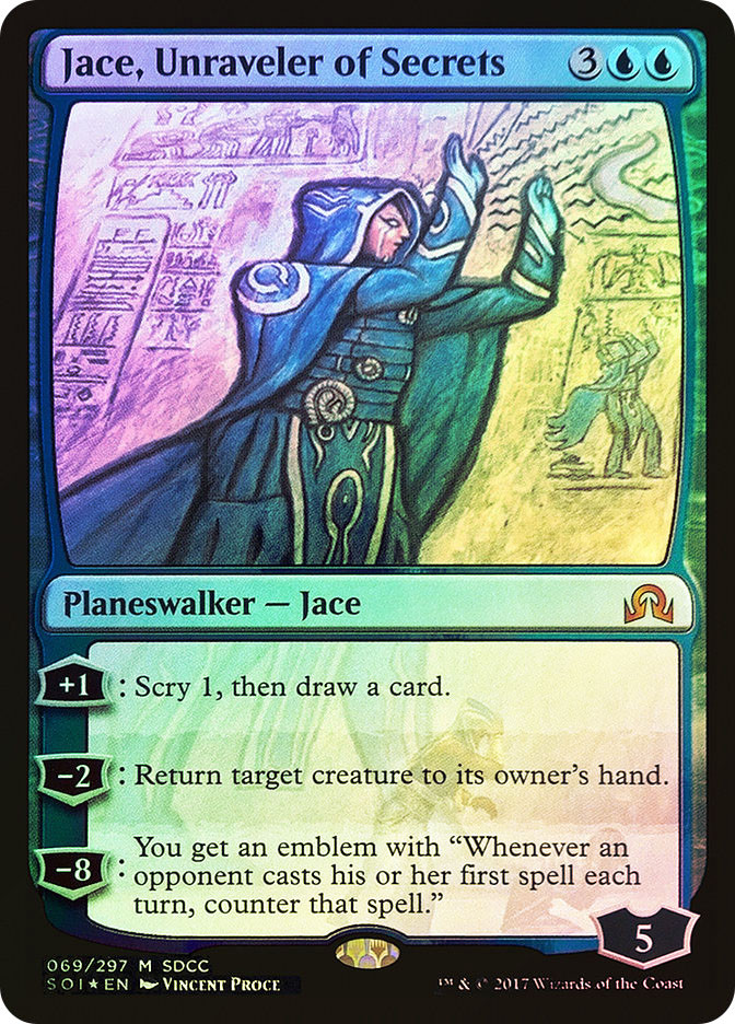 Jace, Unraveler of Secrets (SDCC 2017) | Promo | Star City Games