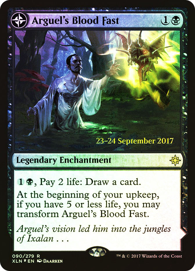 Arguel's Blood Fast // Temple of Aclazotz (Prerelease) (Ixalan