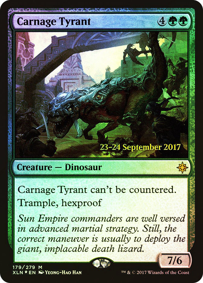 Carnage Tyrant (Prerelease) (Ixalan) | Promo | Star City Games