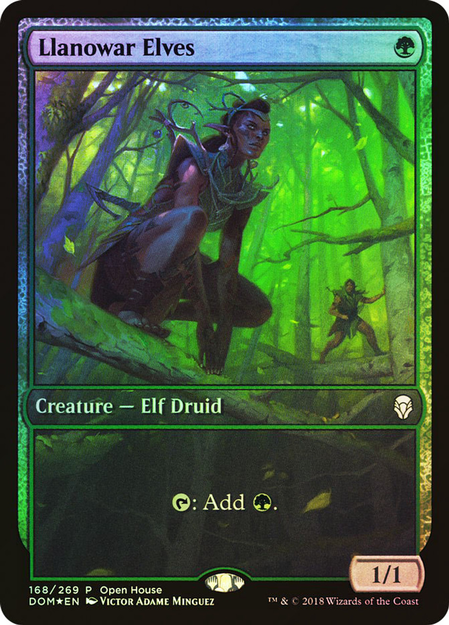 Llanowar Elves (Open House) (Full Art) | Promo: General | Star