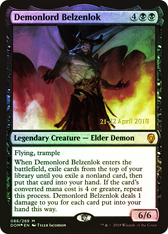 Demonlord Belzenlok (Prerelease) (Dominaria) | Promo | Star City Games
