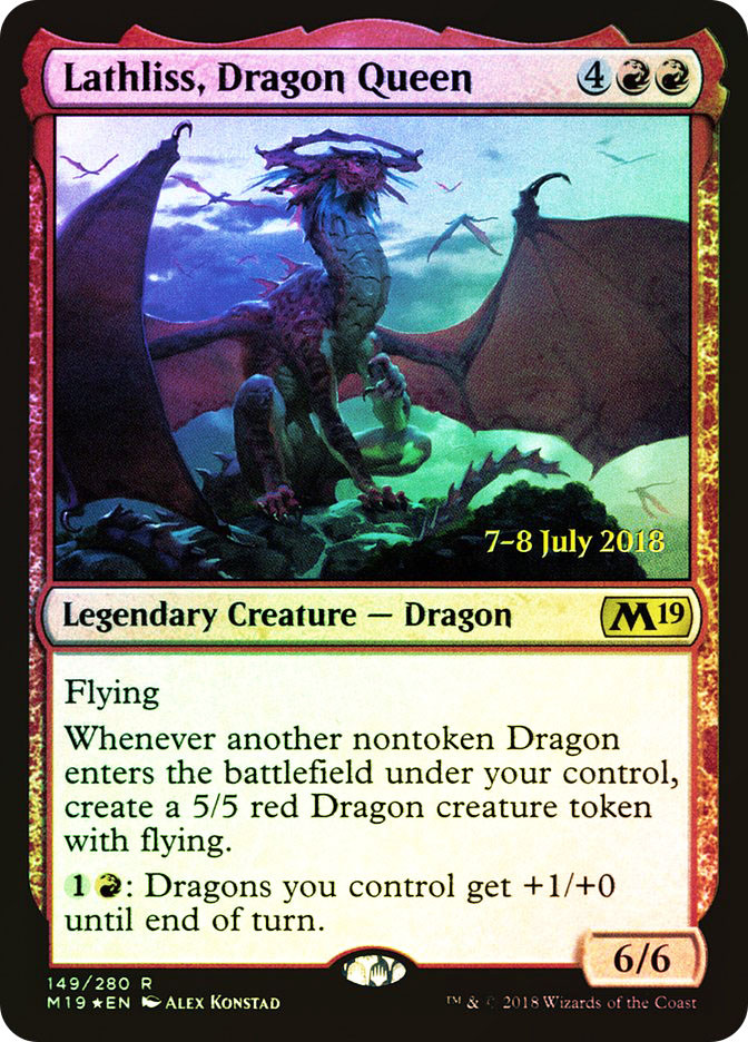 Lathliss, Dragon Queen (Prerelease) (Core Set 2019) | Promo | Star